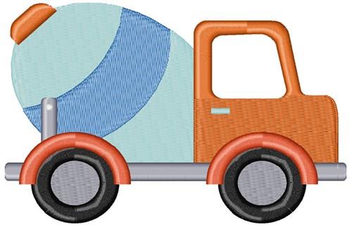 Cement TruckEmbroidery Design