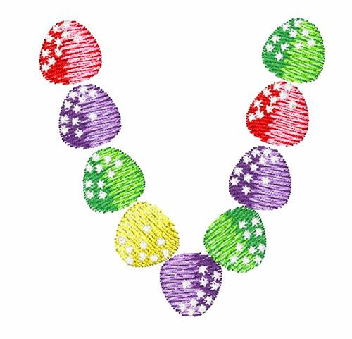 Gumdrop V Embroidery Design