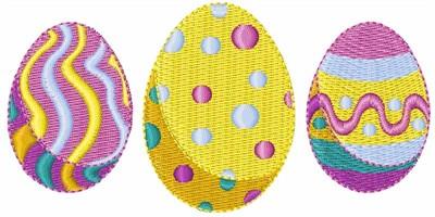 Easter Eggs Embroidery Design