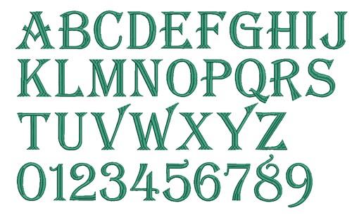 AMD Renaissance Script Embroidery Font