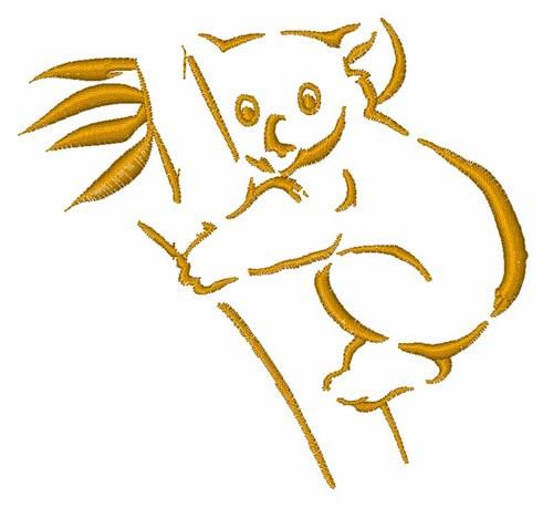 Koala Outline Embroidery Design